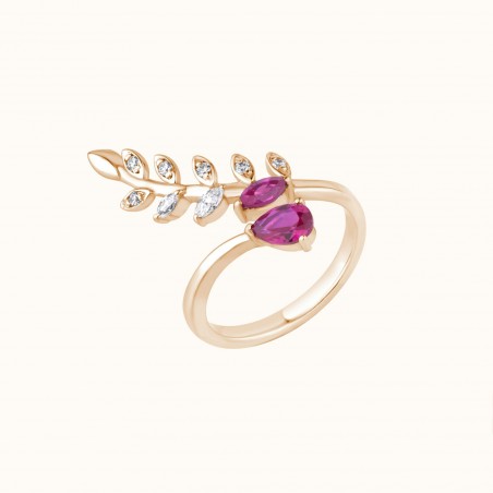 Laurel Gem Ring