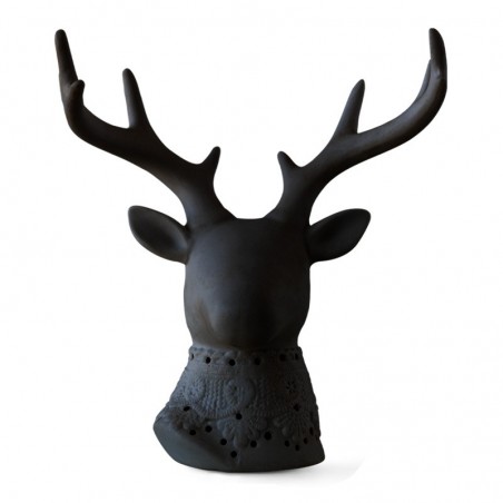 Black ceramic deer