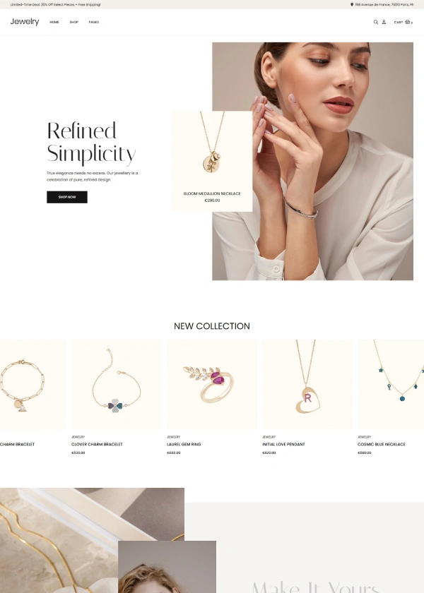 Jewelry Template Pack - Creative Elements pagebuilder